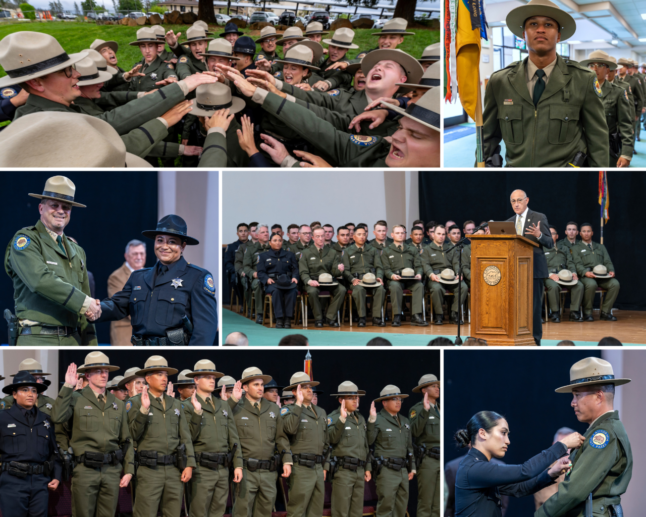California State Parks celebrates 36 new peace officers at law enforcement academy graduation on April 10, 2026. Photos from California State Parks.